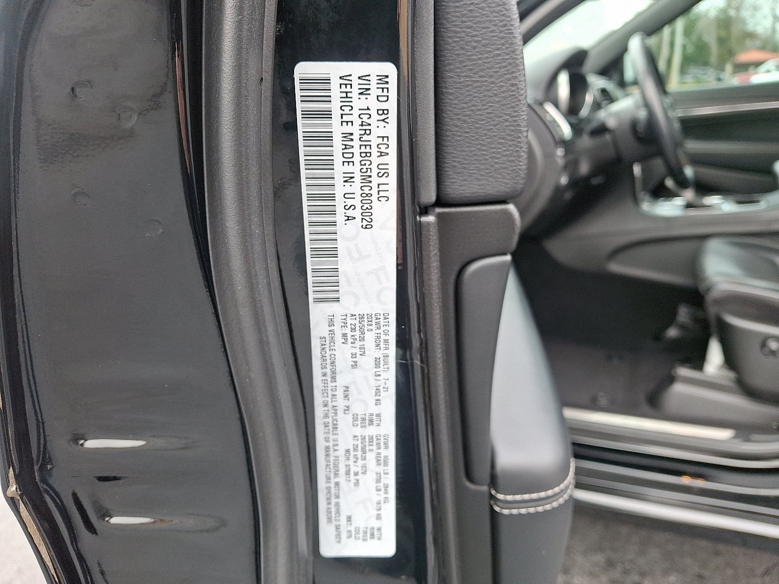 2021 Jeep Grand Cherokee 80th Anniversary Edition