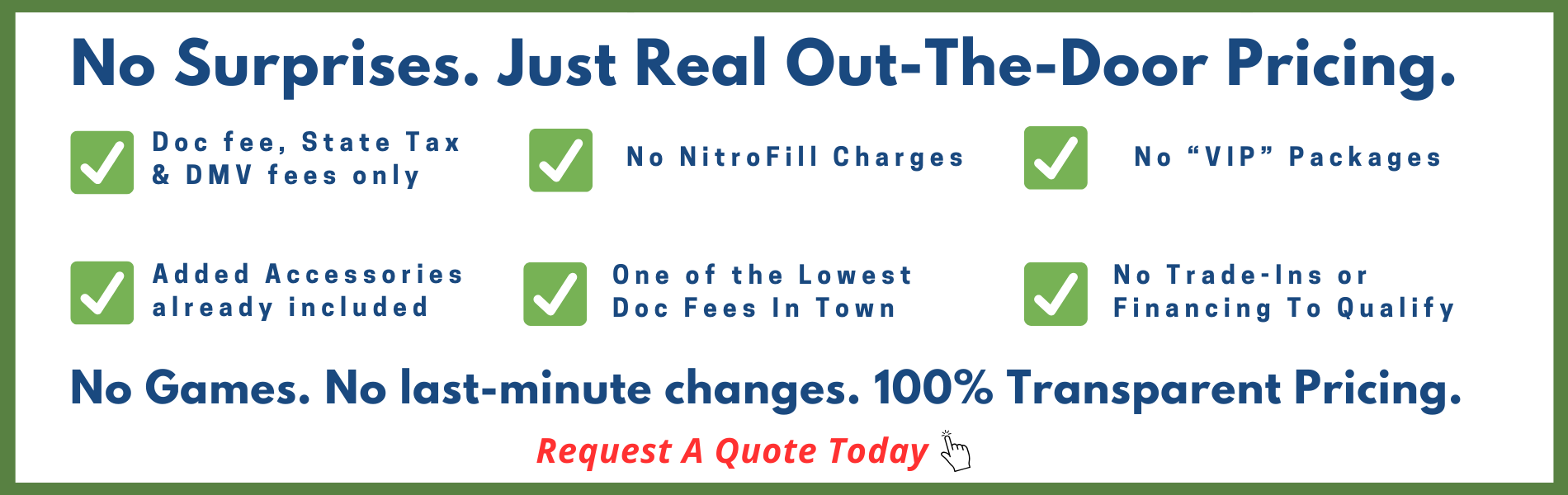Request An Out The Door Price
